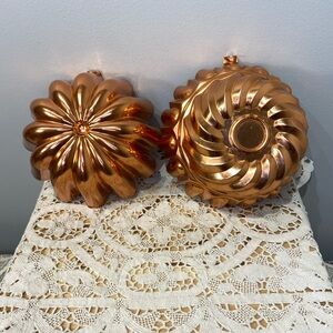 Two Vintage Copper Molds